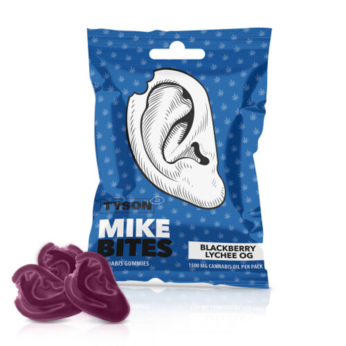 Tyson 2.0 Mike Bites Cannabis Gummies - Blackberry Lychee OG