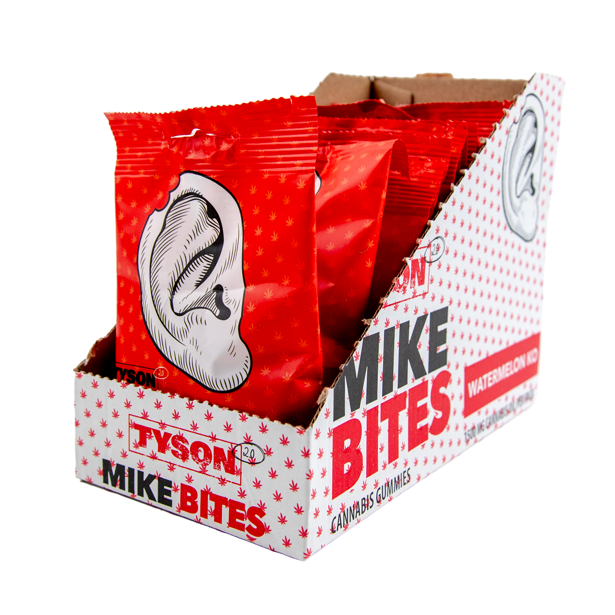 Tyson 2.0 Mike Bites Cannabis Gummies - Watermelon KO