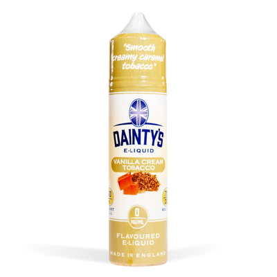 Dainty's 50ml E-Liquid Shortfills - Vanilla Cream Tobacco