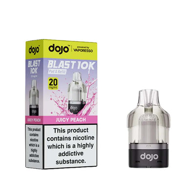 Vaporesso Dojo Blast 10K Pod Refills: Juicy Peach - 20mg