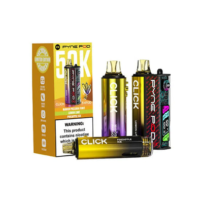 Pyne Pod Click 50K Pod Kits: Yellow Edition – 20mg