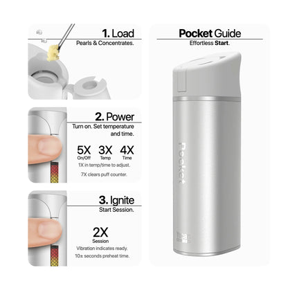 Yocan Black Pocket Concentrate Vaporizer: Sky Blue (Single Piece)