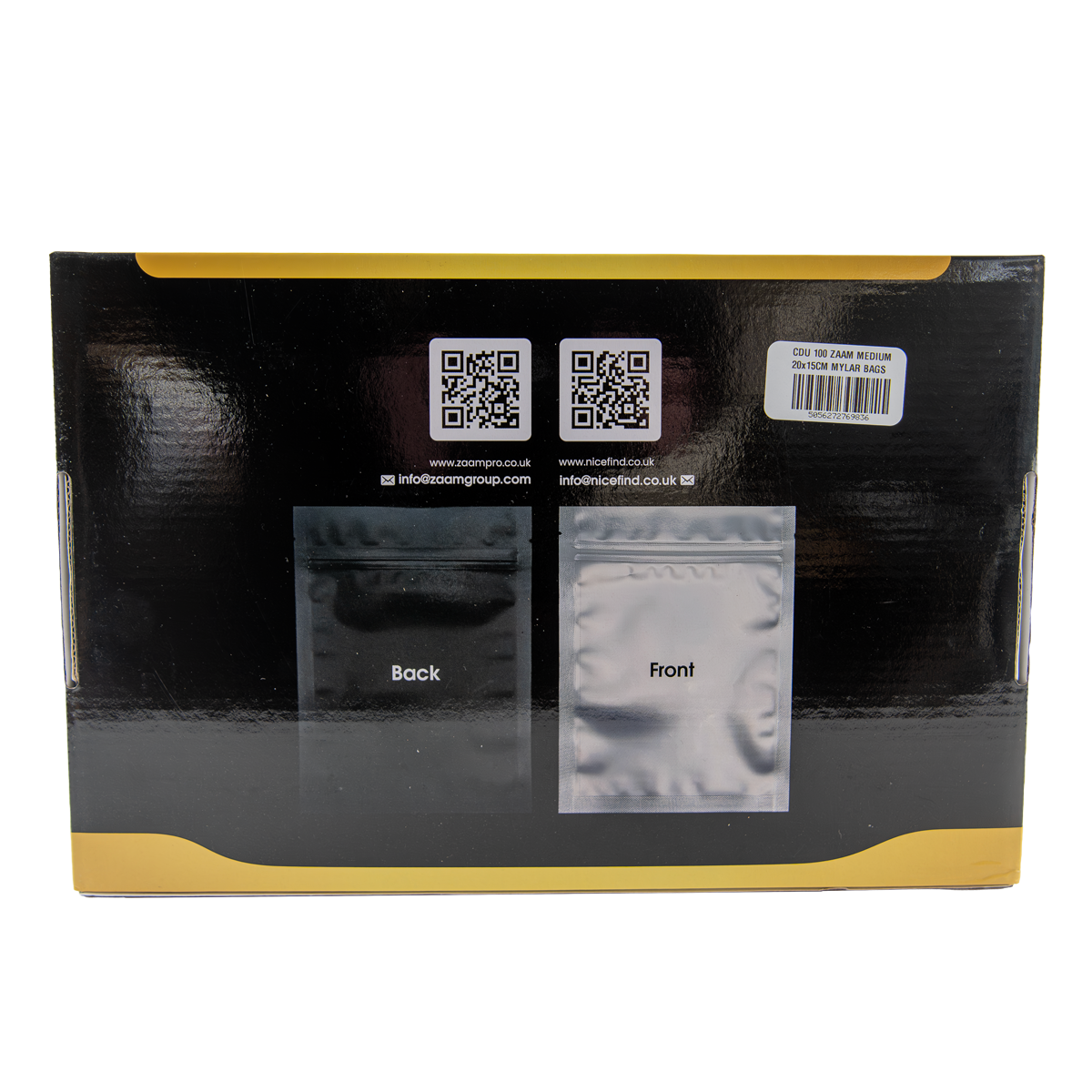 Zaam: 20x15cm Medium Mylar Bags - (100 Pack)