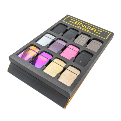 Zengaz ZL-12 Royalty Booklet Mixed Design Lighters (12 Pack)