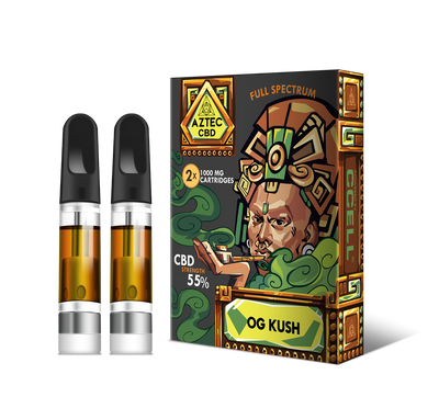 Aztec 55% CBD Cartridges-2 Pack - OG Kush