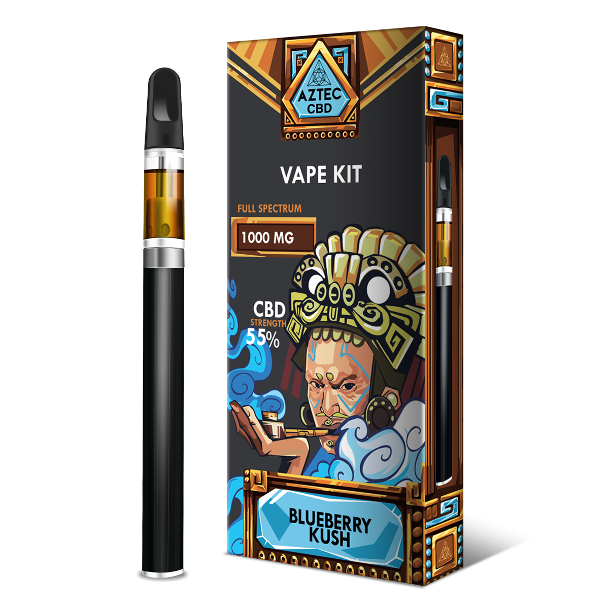 Aztec 55% CBD Vaping Kit - Blueberry Kush