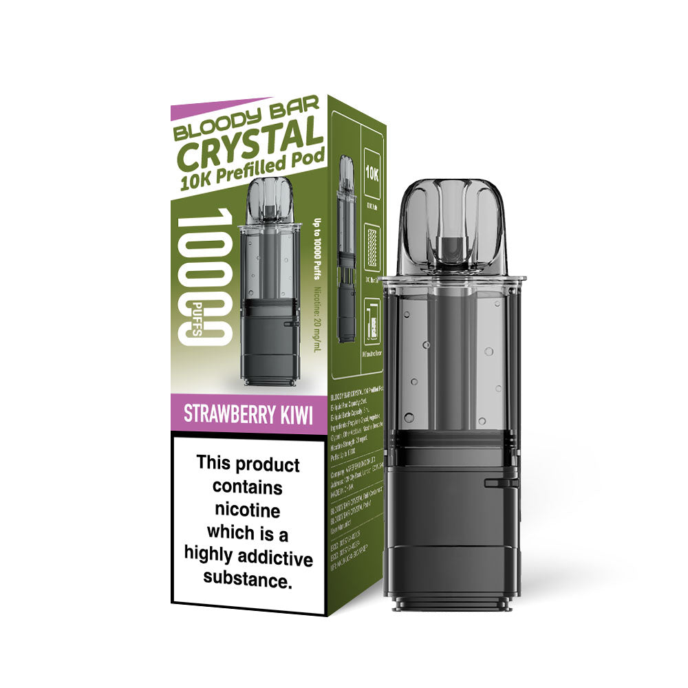 Bloody Bar Crystal 10K Refill Pods: Strawberry Kiwi - 20mg