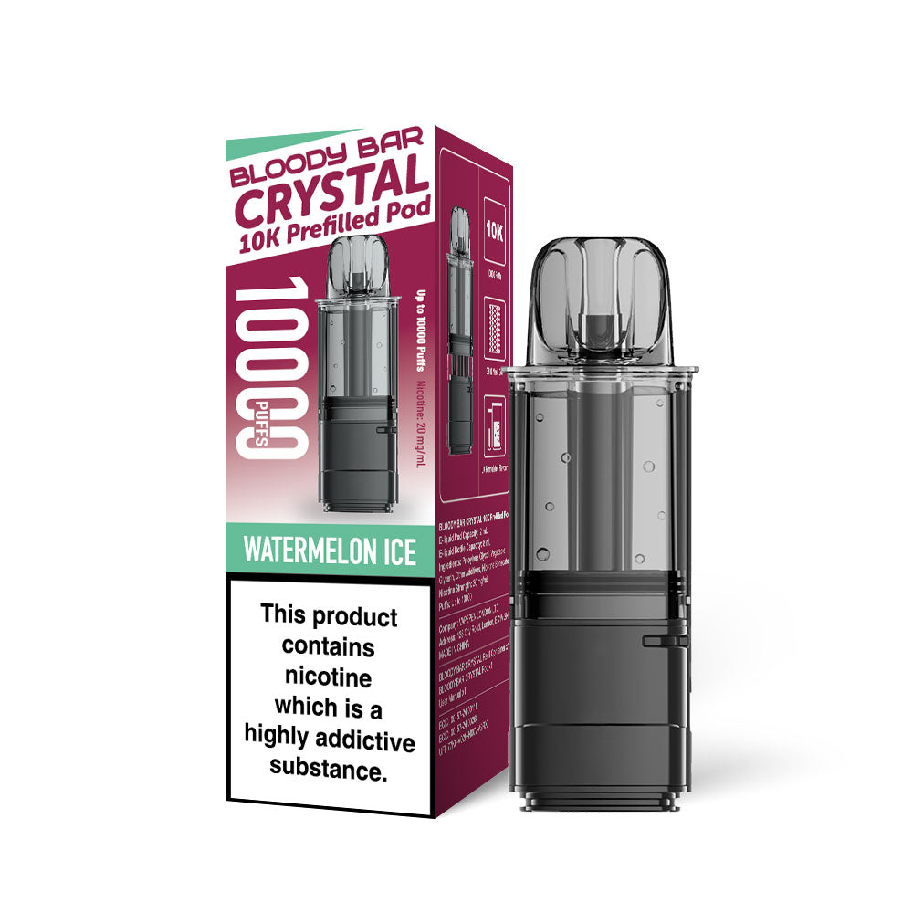 Bloody Bar Crystal 10K Refill Pods: Watermelon Ice - 20mg