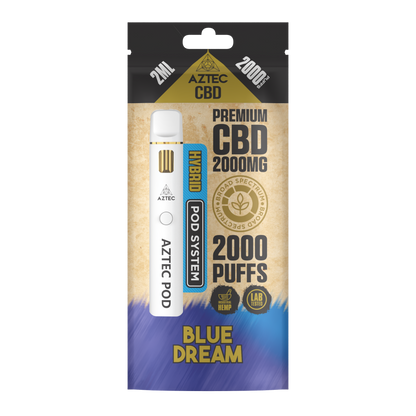 Aztec CBD Premium CBD Pod System 2000mg 2ml - Blue Dream