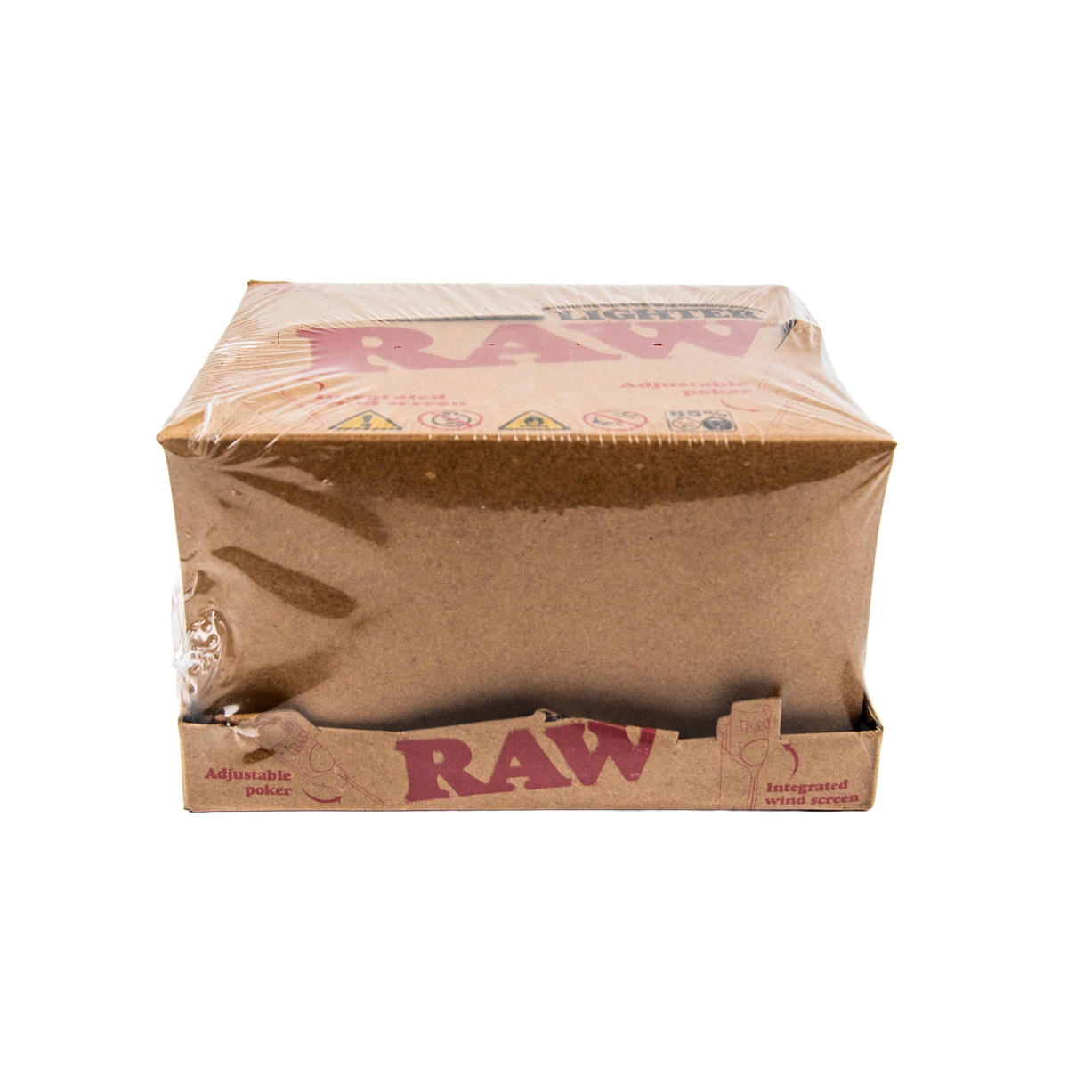 Raw: Brown Adjustable Poker Lighters (30 Pack)