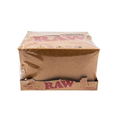 Raw: Brown Adjustable Poker Lighters (30 Pack)