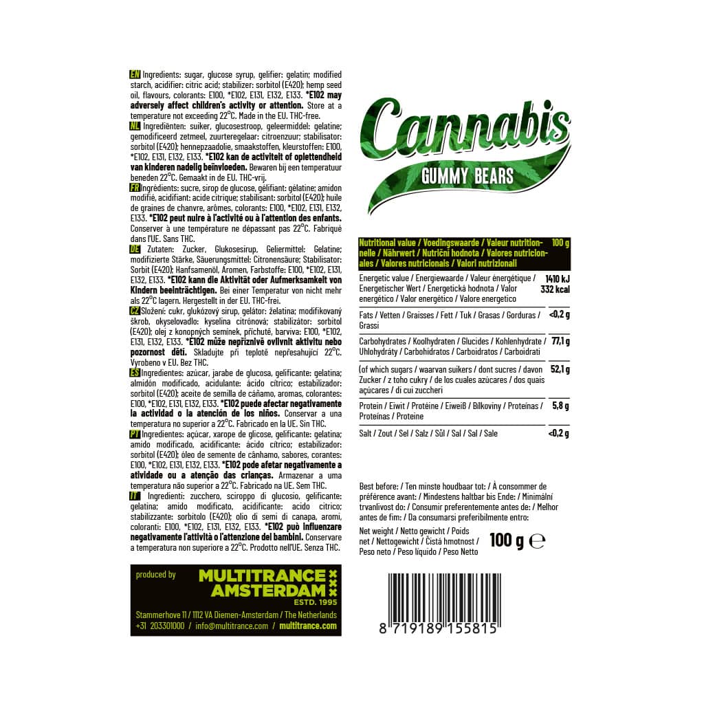Multitrance Cannabis Gummy Bears