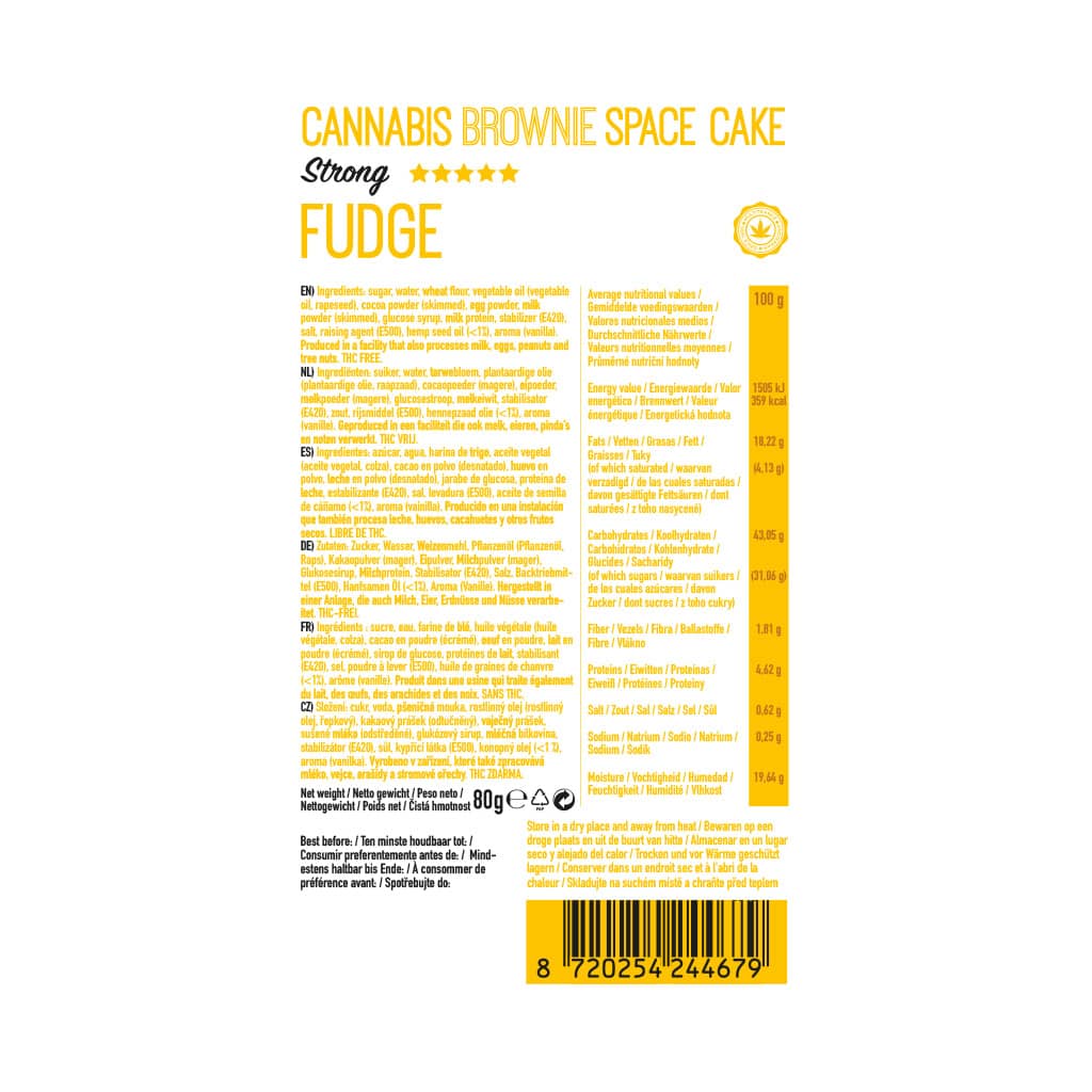 Multitrance Boxed Cannabis Brownie - Fudge Strong