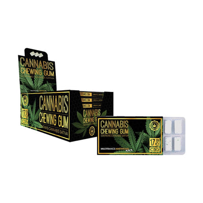 Cannabis CBD Chewing Gum: Cannabis Sativa - 17mg (24 Pack)