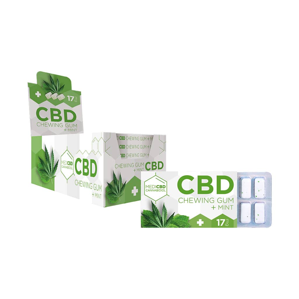 MediCBD CBD Mint Chewing Gum 17mg (24 Pack)