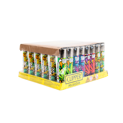 Clipper: Leaf Style LB Lighters (48 Pack)