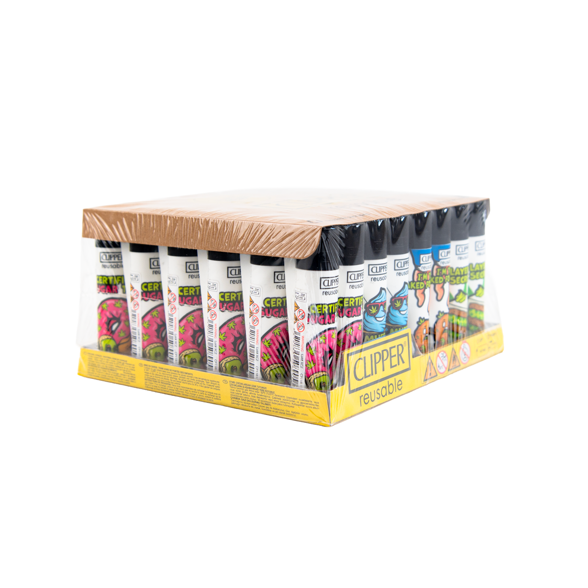 Clipper: Leafy Sugar League BW LB Lighters (48 Pack)