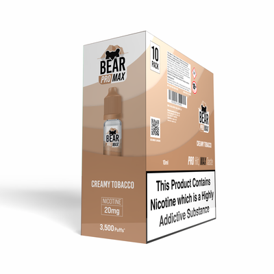 BEAR Pro MAX Salts: Creamy Tobacco - 10mg (10 Pack)