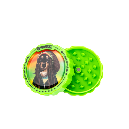 G-Rollz Rasta Dog 3 Part Grinders - (18 Pack)
