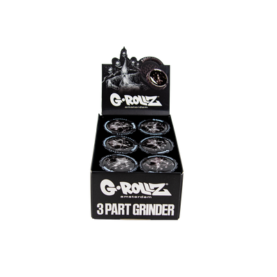 G-Rollz Dark Matter 3 Part Grinders - (18 Pack)
