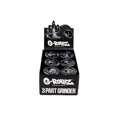 G-Rollz Dark Matter 3 Part Grinders - (18 Pack)