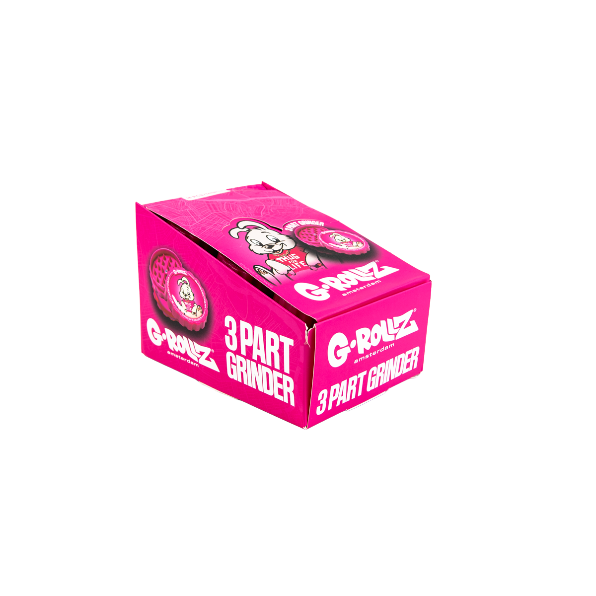G-Rollz Thug For Life 3 Part Grinders - (18 Pack)