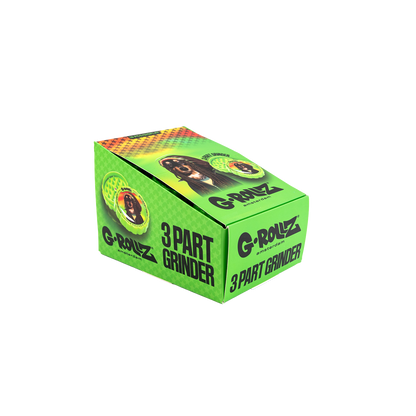 G-Rollz Rasta Dog 3 Part Grinders - (18 Pack)
