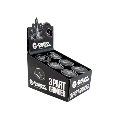 G-Rollz Dark Matter 3 Part Grinders - (18 Pack)
