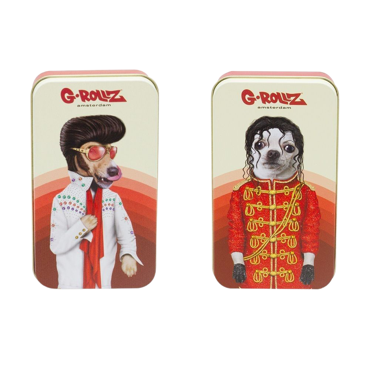 G-Rollz Pets Rock 2 Designs Tobacco Tins (15 Pack)