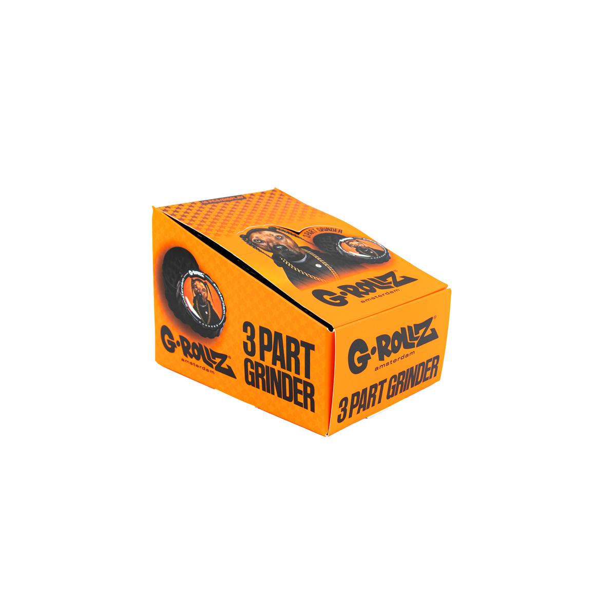 G-Rollz Rap Dog 3 Part Grinders - (18 Pack)
