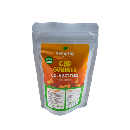 Hempthy Cola Bottle CBD Gummies 900mg - (30 Pack)