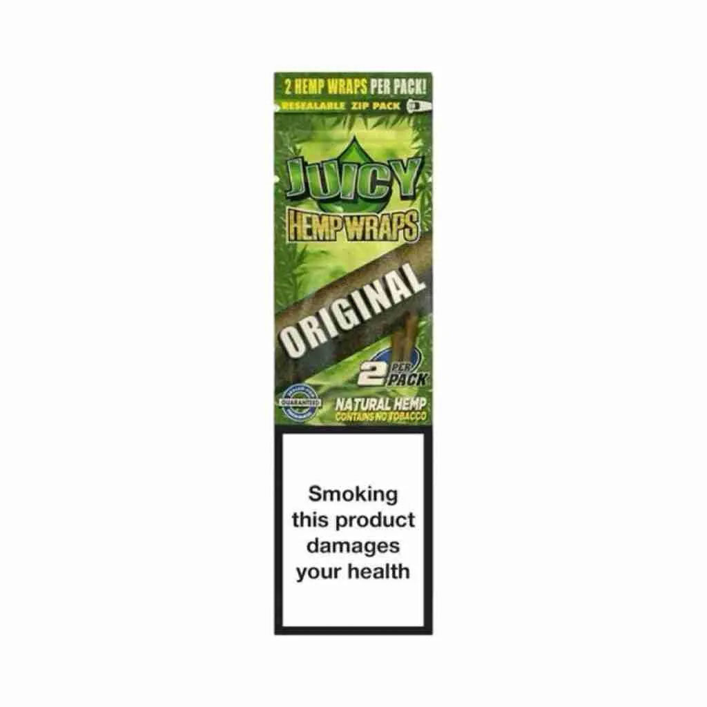 Juicy Hemp Wraps 2 Packs (25 Pack) Flavored Tobacco Free Blunt Wraps Original Default Title