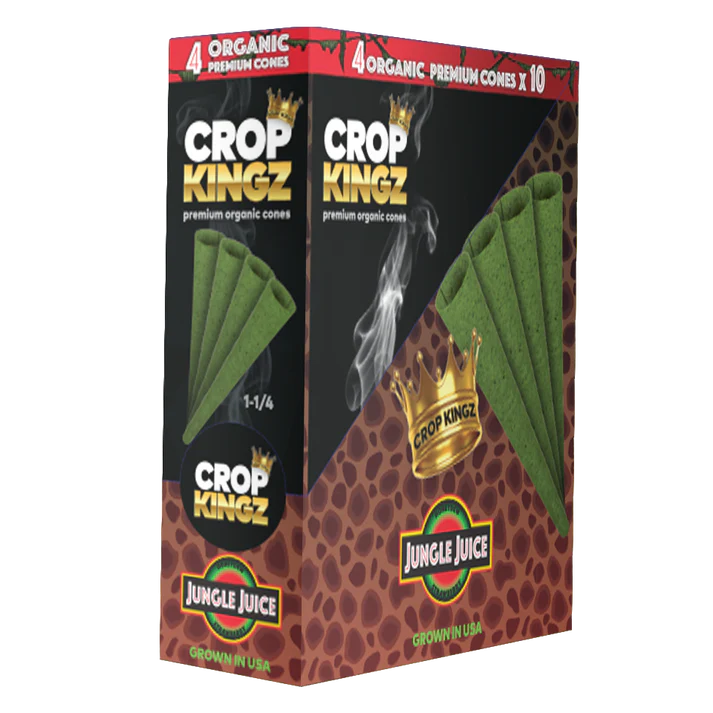 Crop Kingz King Size Organic Premium Cones - Jungle Juice (10pcs)
