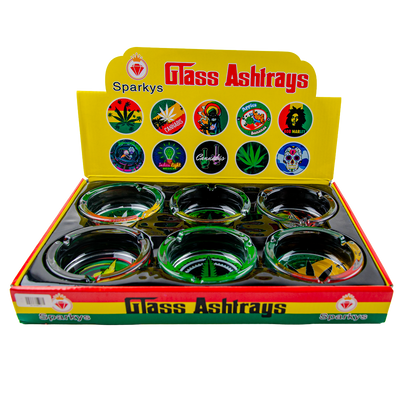 Sparkys Glass Ashtray (6 Pack)