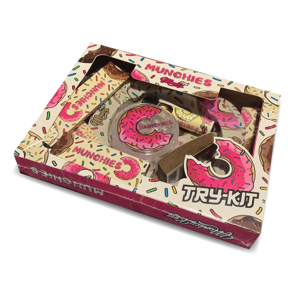 Monkey King Munchies Try Kit: Rolling Tray, Ashtray, Grinder, Papers, Tips & Lighter (Single Piece)