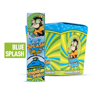 Monkey King Scented Smell Papers & Tips: Blue Splash - King Size (24 Pack)