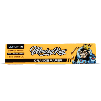 Monkey King Expert Stoners Extreme-Thin Rolling Papers: Orange (50 Pack)