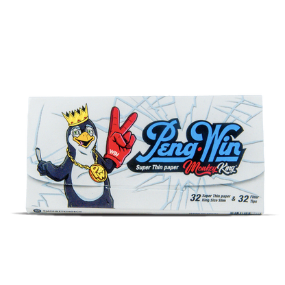Monkey King Rolling Papers & Tips: Peng-Win Ed. - King Size (24 Pack)