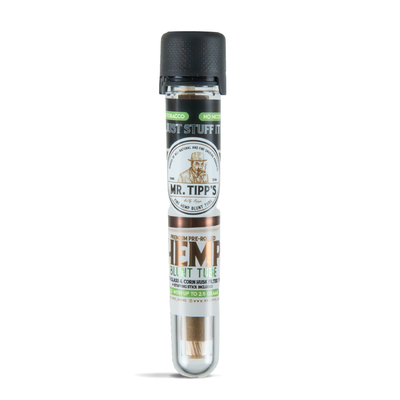 Mr Tipp's Pre-Rolled Hemp Blunt Wrap: Glass & Corn Husk Tip (24 Pack)