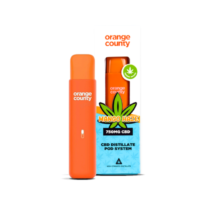 Orange County Mango Haze CBD Distillate Pod System 750mg 1ml