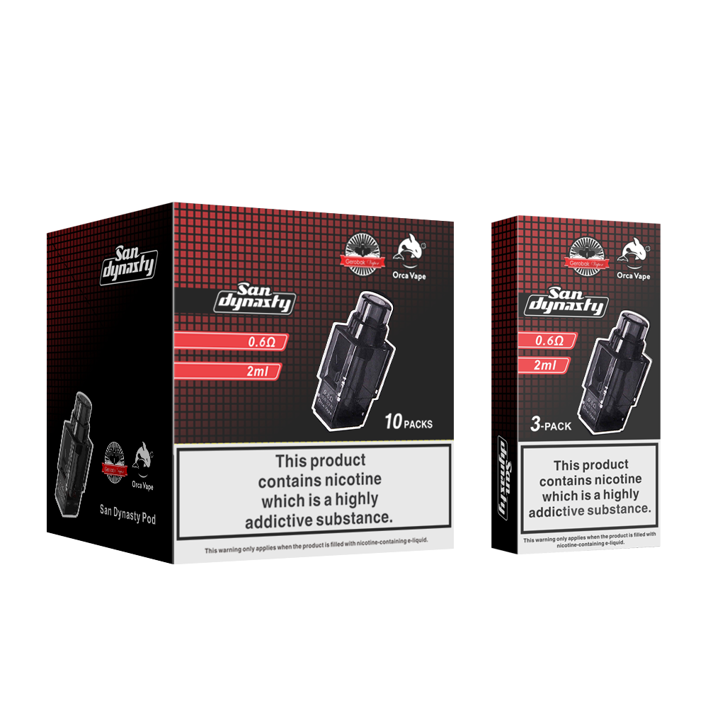 Orca Vape San Dynasty 2ml Replacement 3 Pods - (10 Pack)