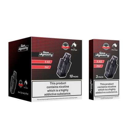 Orca Vape San Dynasty 2ml Replacement 3 Pods - (10 Pack)