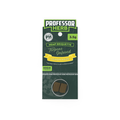 Professor Herb Hemp Briquette Hash 3.5g Lemon Haze