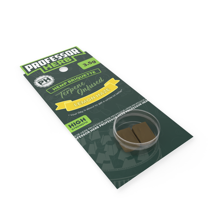Professor Herb Hemp Briquette Hash 3.5g Lemon Haze