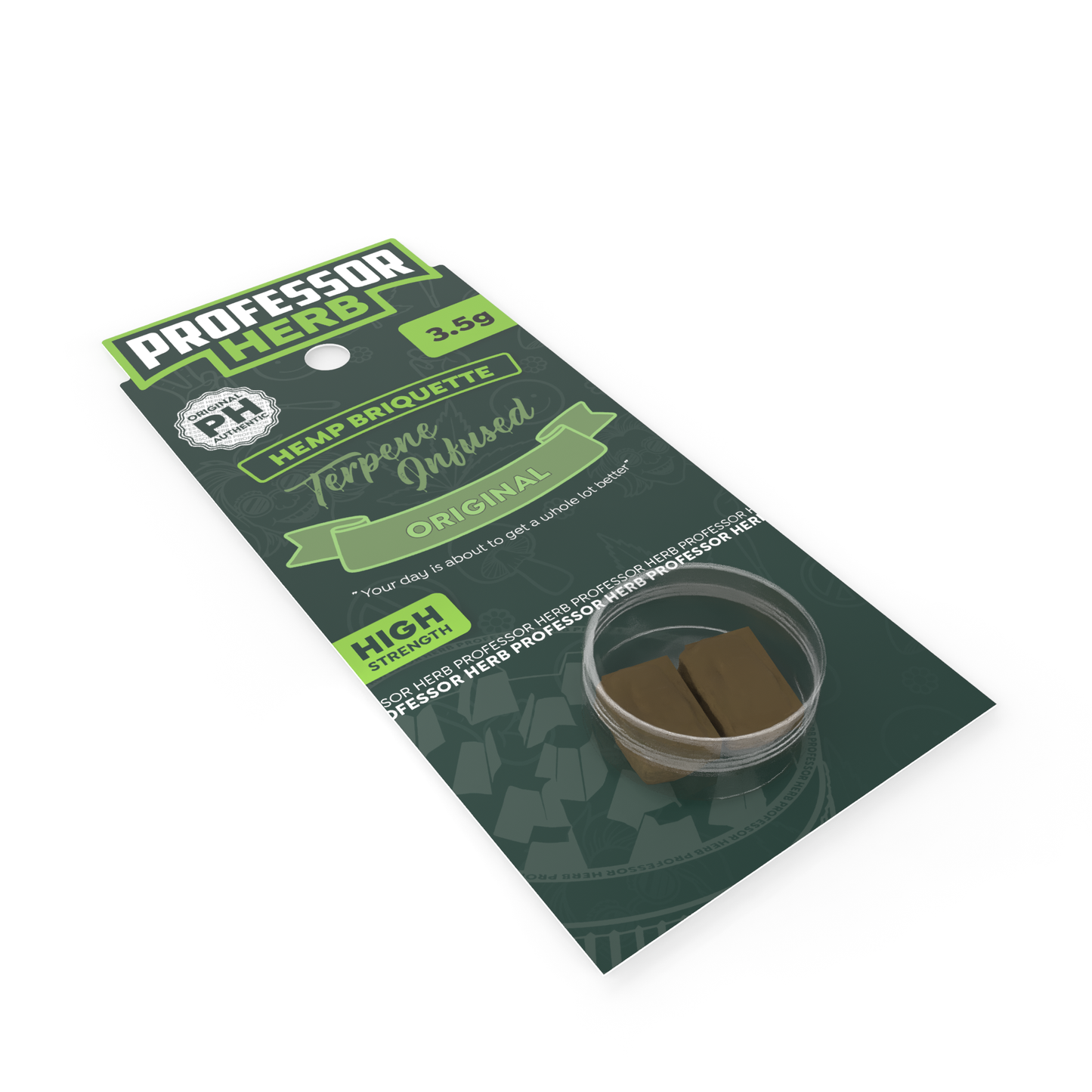 Professor Herb Hemp Briquette Hash 3.5g Original
