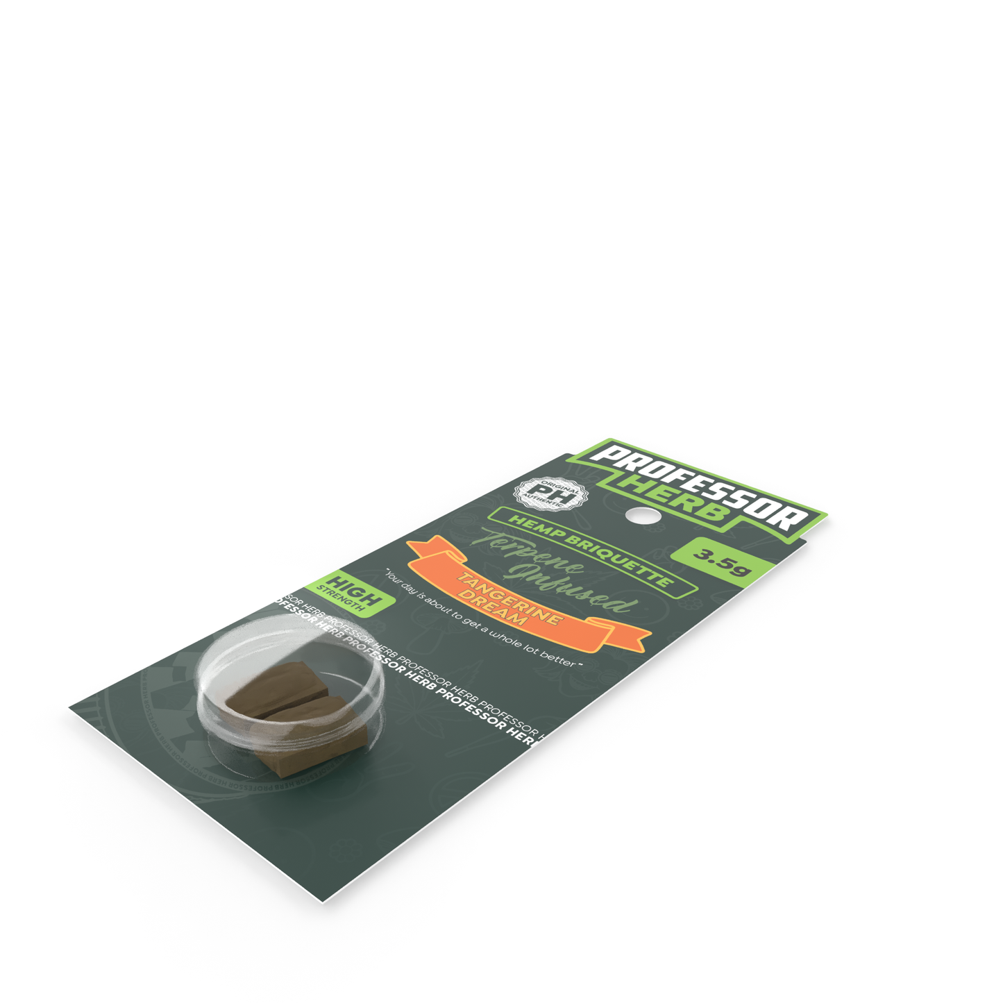 Professor Herb Hemp Briquette Hash 3.5g Tangerine Dream