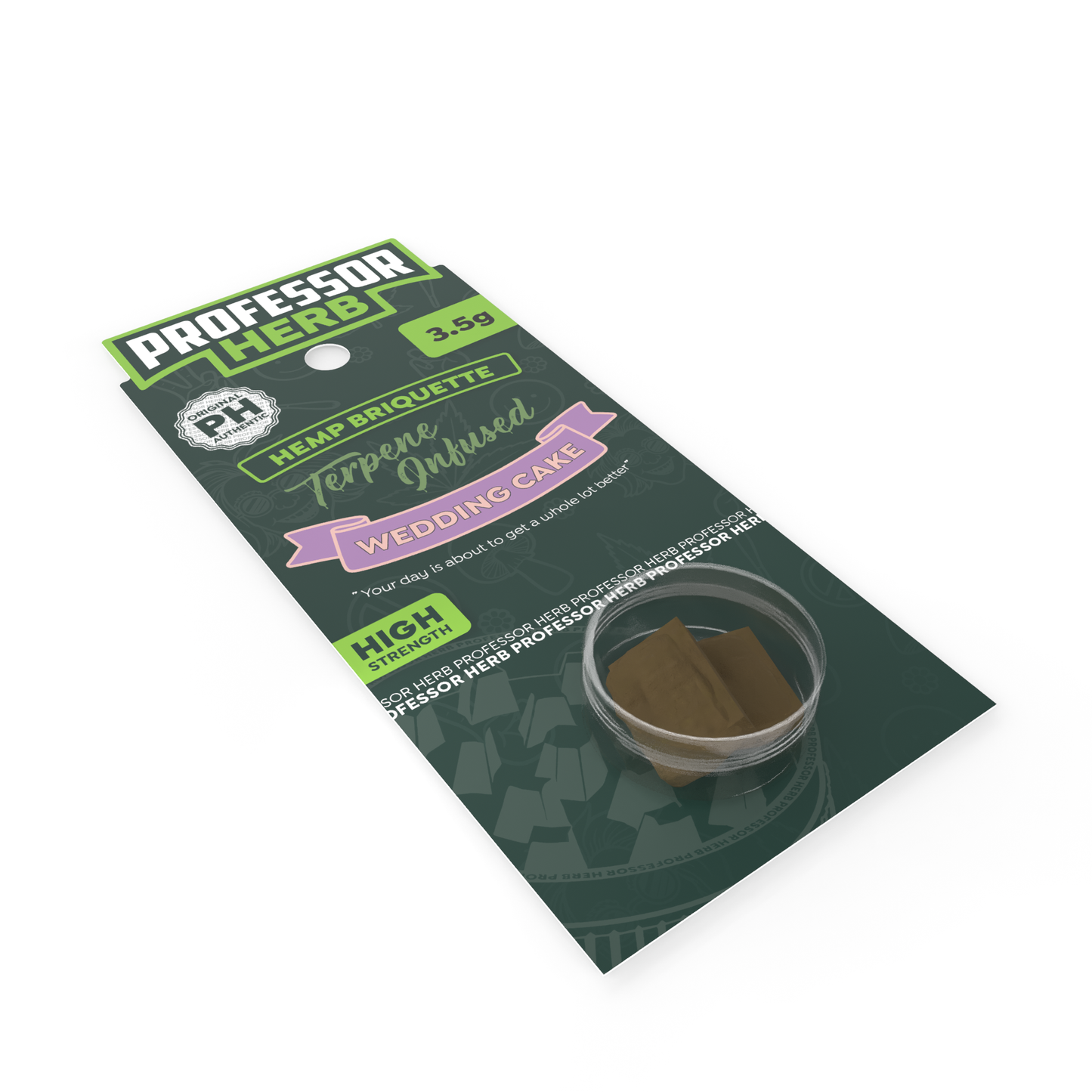 Professor Herb Hemp Briquette Hash (3.5g) - Wedding Cake