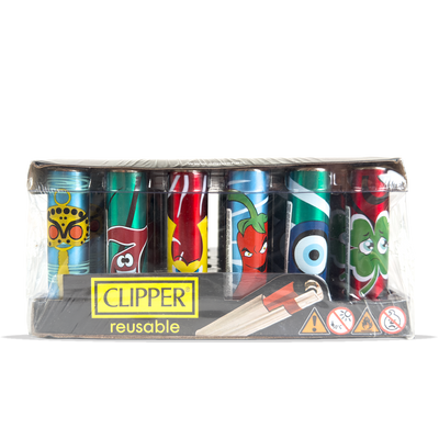 Clipper Lighters - Metal Lucky Characters (30pcs)