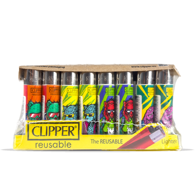 Clipper Lighters - Cyber Punk Animals (40 pcs)
