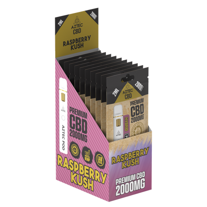 Aztec CBD Premium CBD Pod System 2000mg 2ml - Raspberry Kush